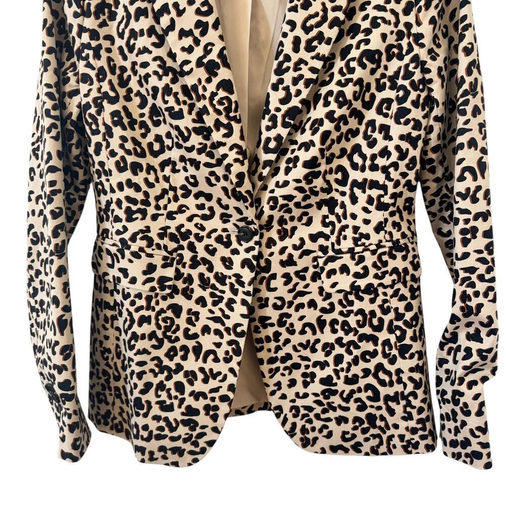 1901 Nordstrom Animal Print Blazer in "Beige Shadow Leopard" Size 6 - Picture 3 of 8